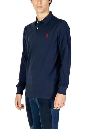 U.S. Polo Assn. Top, Herre, Blå, 2XL, Bomuld, Blå Bomuld Polo Skjorte