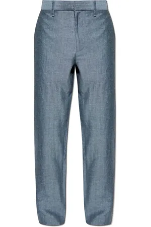 RAG&BONE Bukser, Herre, Blå, W34, Uld, Bukser med affasede ben