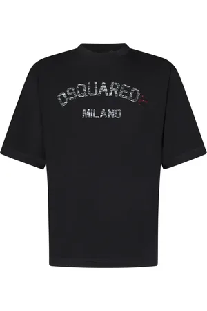 Dsquared2 Top, Herre, Sort, L, Bomuld, Sort Vintage Logo T-shirt