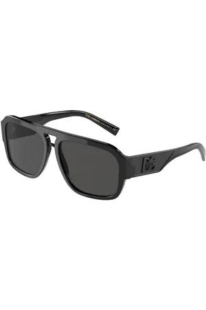 Dolce & Gabbana Tilbehør, Herre, Sort, 58 MM, Uld, Stilfulde solbriller til mænd