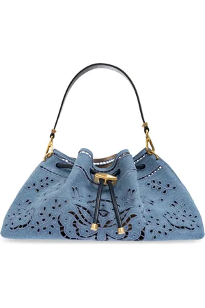 Jimmy Choo Taske, Dame, Blå, ONE SIZE, Uld, Skuldertaske Bon Bon