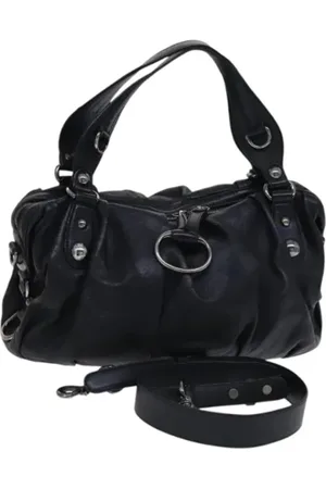 Gucci Pre-owned, Dame, Sort, ONE SIZE, Uld, Pre-owned Canvas gucci-tasker