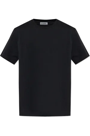 Jil Sander Top, Herre, Sort, XL, Bomuld, T-shirt med logo
