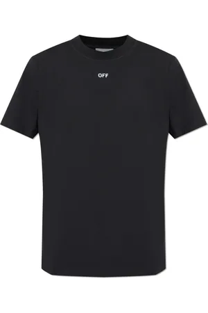OFF-WHITE Top, Herre, Sort, S, Bomuld, T-shirt med logo