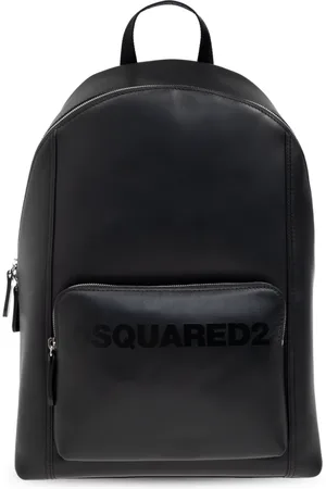 Dsquared2 Taske, Herre, Sort, ONE SIZE, Læder, Læderrygsæk med logo