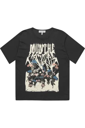 Munthe Top, Dame, Sort, L, Grafisk Tee Sort Loose Fit