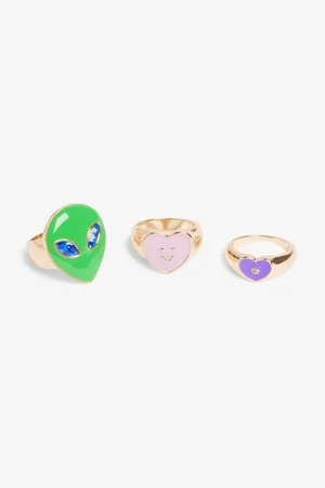 Monki Kvinder Ringe - Alien ring set