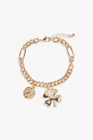 Monki Clover chain link bracelet