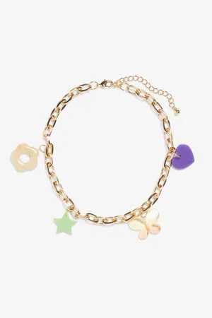 Monki Chunky chain with charms