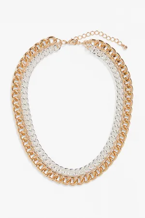 Monki Layered chunky chain necklace