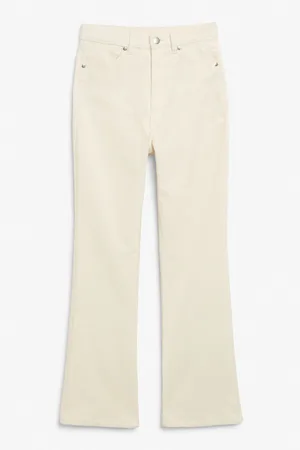 Monki Kvinder High waist - High waisted corduroy trousers