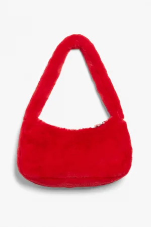 Monki Faux fur handbag