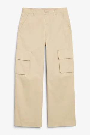 Monki Cotton cargo trousers