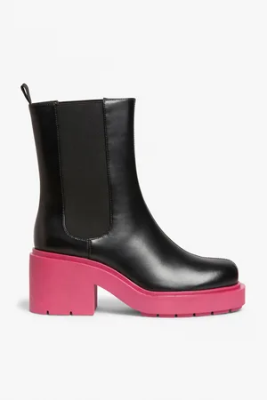 Monki Chunky heel chelsea boots