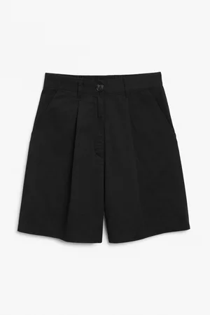 Monki Kvinder Shorts - High waist pleated shorts