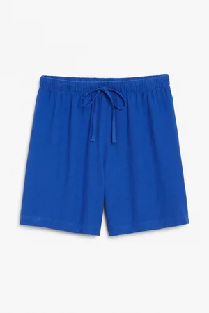 Monki Kvinder Shorts - Linen blend shorts regular waist