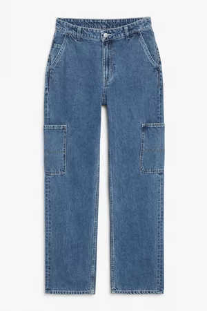 Monki Kvinder High waist - High waist cargo jeans