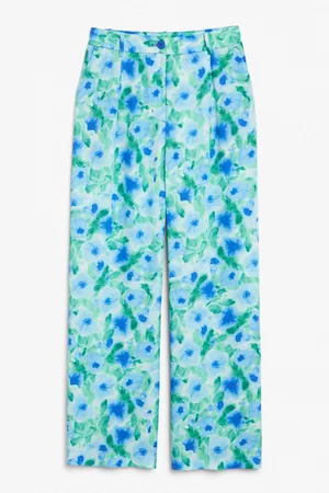 Monki Kvinder Kassebukser - High waist wide leg trousers