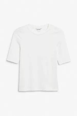 Monki Kvinder Kortærmede - Fitted soft t-shirt