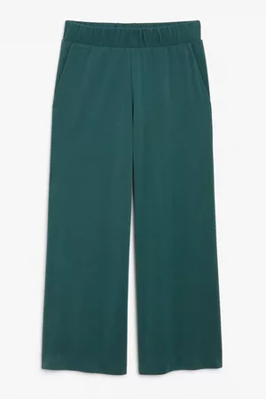 Monki Kvinder Kassebukser - Wide leg super-soft trousers
