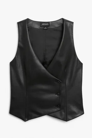 Monki PU Waistcoat
