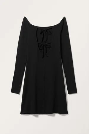 Monki Short Fitted Open Back Dress