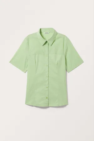Monki Fitted Poplin Blouse
