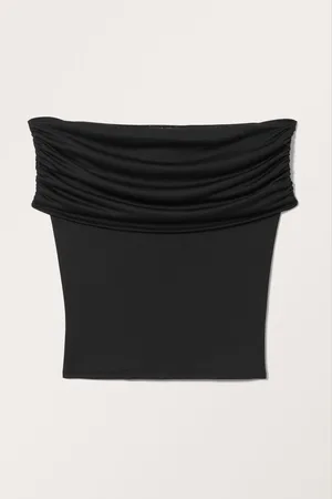 Monki Fitted Sleeveless Off-shoulder Top