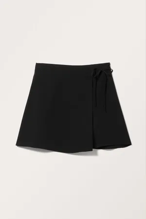 Monki Tie Mini Wrap Skirt