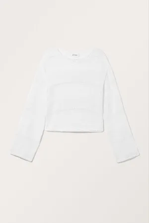 Monki Sheer Stripe Knitted Sweater