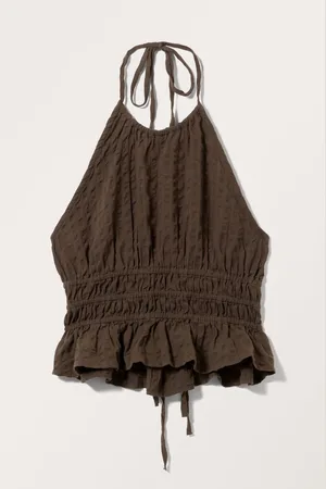 Monki Short Halter Strap Top