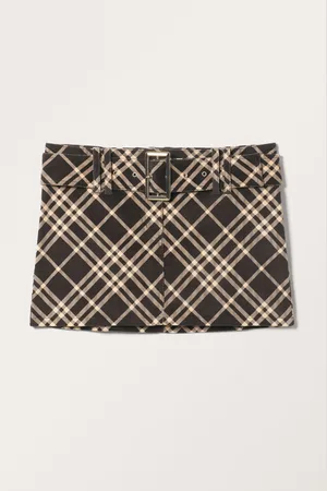 Monki Belted Mini Corduroy Skirt