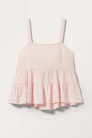 Monki Tiered Open Back Top