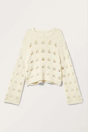 Monki Cut-out Detailed Knitted Sweater