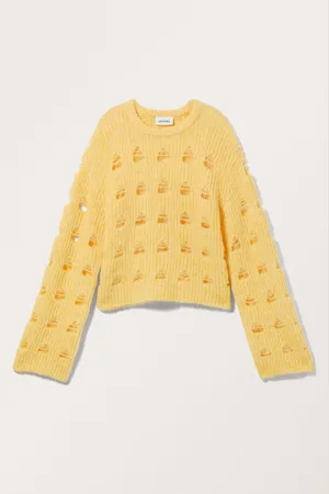 Monki Cut-out Detailed Knitted Sweater