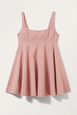 Monki A-line Mini Denim Dress