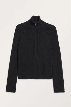 Monki Two-way zip cardigan