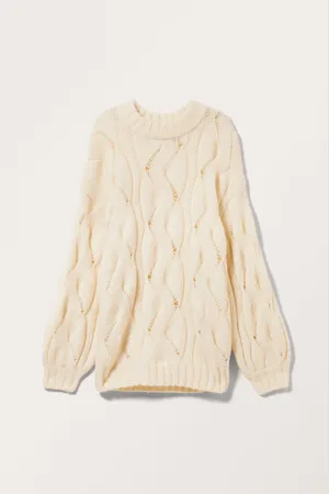 Monki Oversized Cable-Knit Sweater