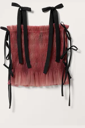 Monki Tulle Smock Top