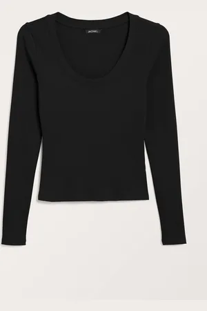 Monki Long sleeve round neck top