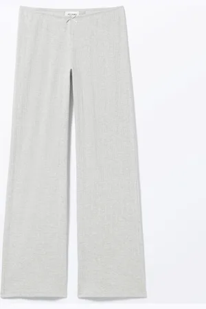 Monki Soft Pointelle Trousers