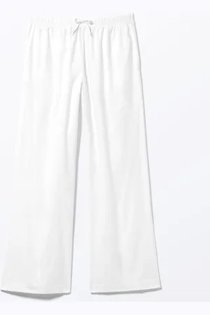 Monki Loose Fit Flannel Trousers