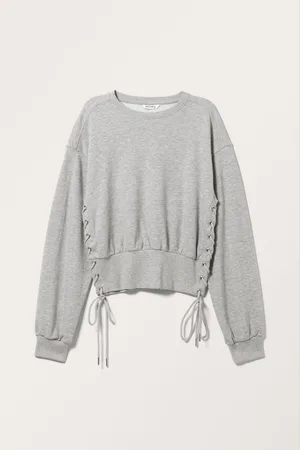 Monki Short Tie Sweater