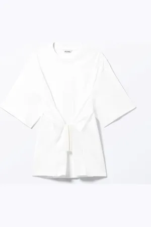 Monki Short-Sleeved Cinched Top