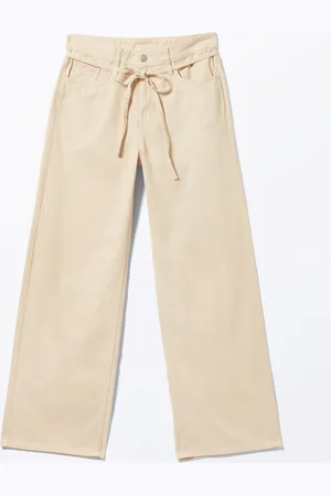 Monki Low Waisted Relaxed Twill Trousers