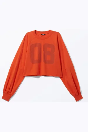 Monki Cropped Long-Sleeved T-shirt