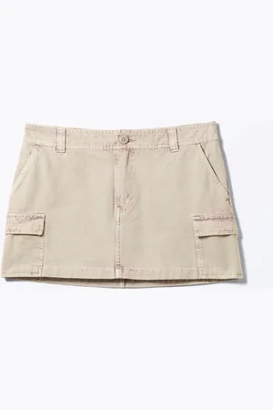 Monki Mini Cotton Cargo Skirt