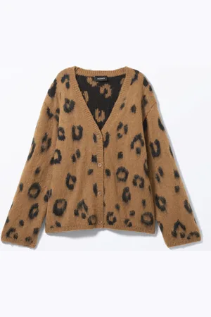 Monki Fluffy knit cardigan