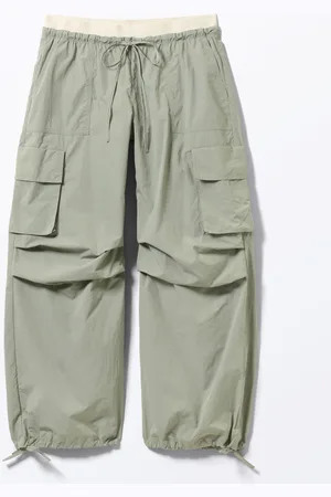 Monki Loose Nylon Cargo Trousers