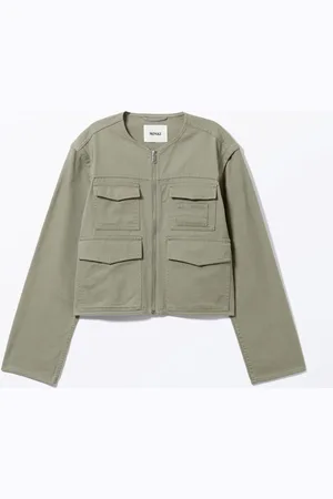 Monki Detachable Sleeve Cotton Jacket